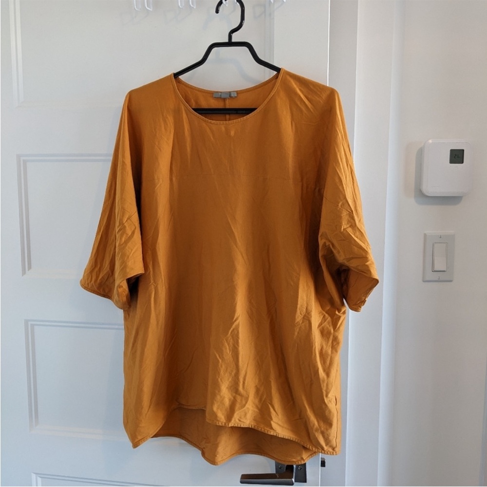 COS orange t-shirt blouse M